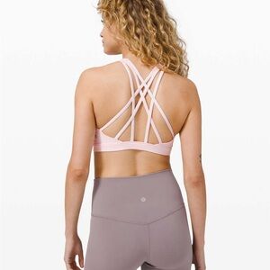 Lululemon Athletica Pastel Pink Free to Be Serene Sports Bra 8